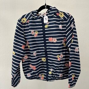Gymboree Navy Floral Striped Rashguard
